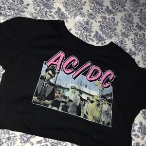 AC/DC Australia Club Tour Crop Top